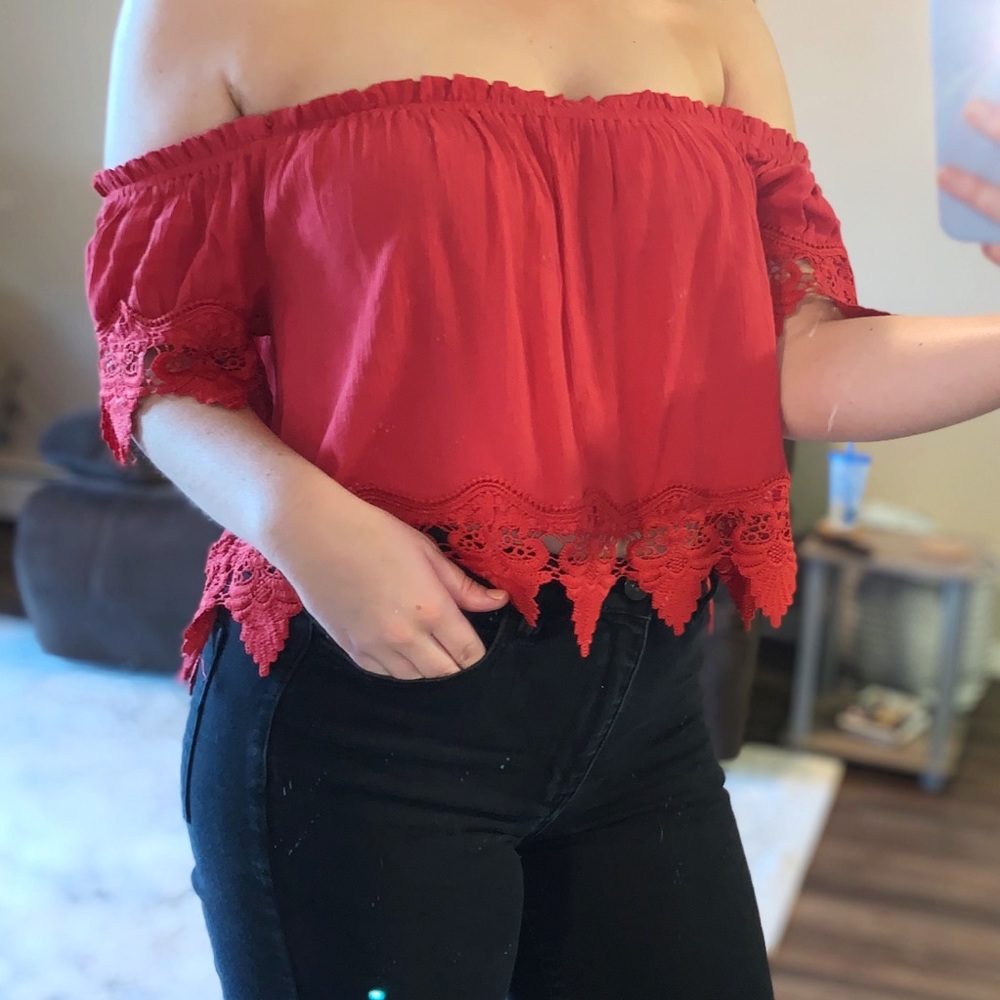 Off the shoulder top